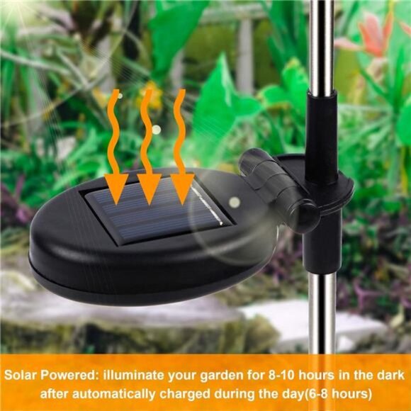 6 Pack Outdoor Solar Figurine Lights, Solar Powered Garden Stake Light - Picture 6 of 8